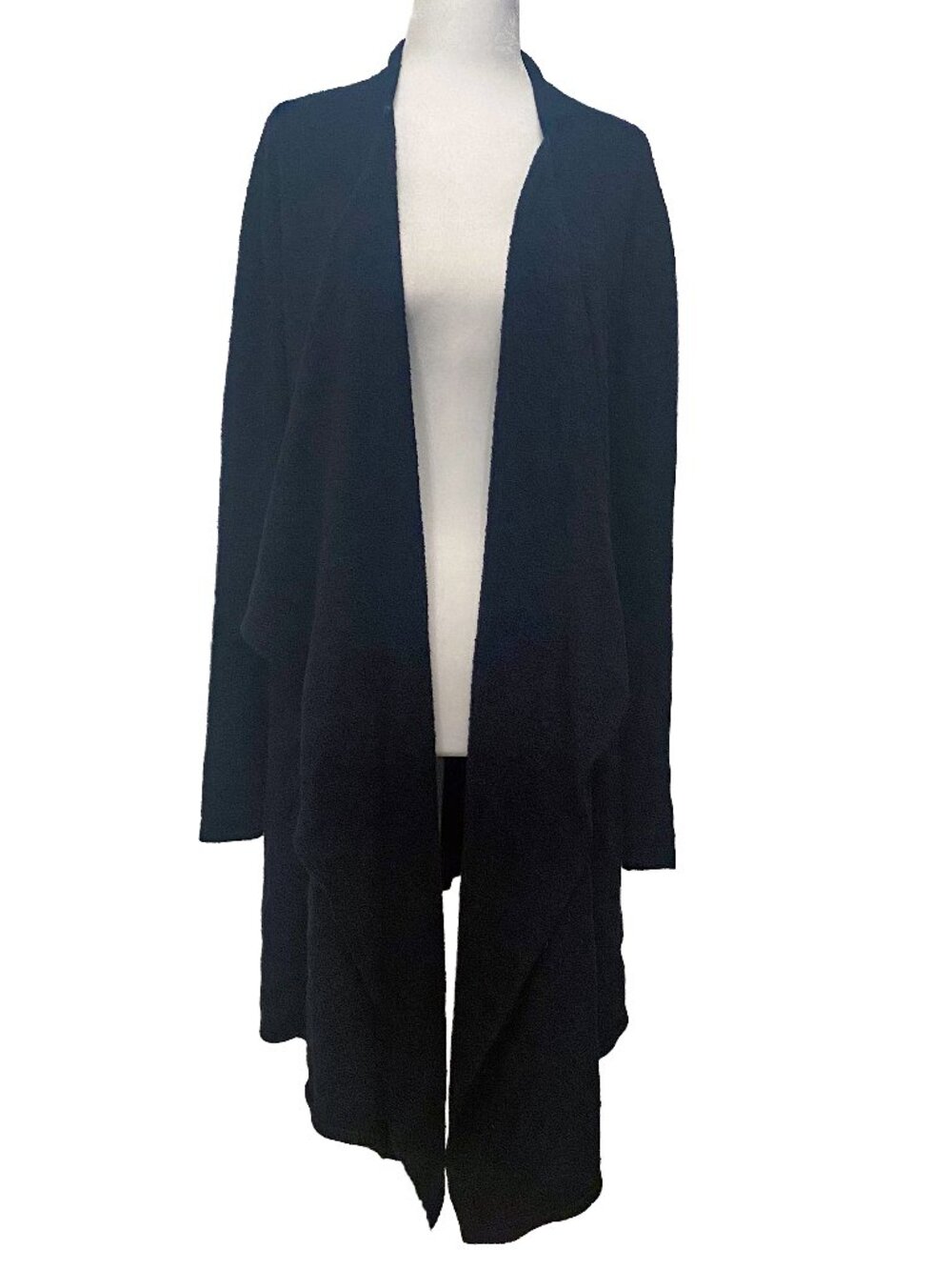 BAREFOOT DREAMS Bamboo Chic Lite Black Calypso Wrap S/M Cozy Cardigan Sweater